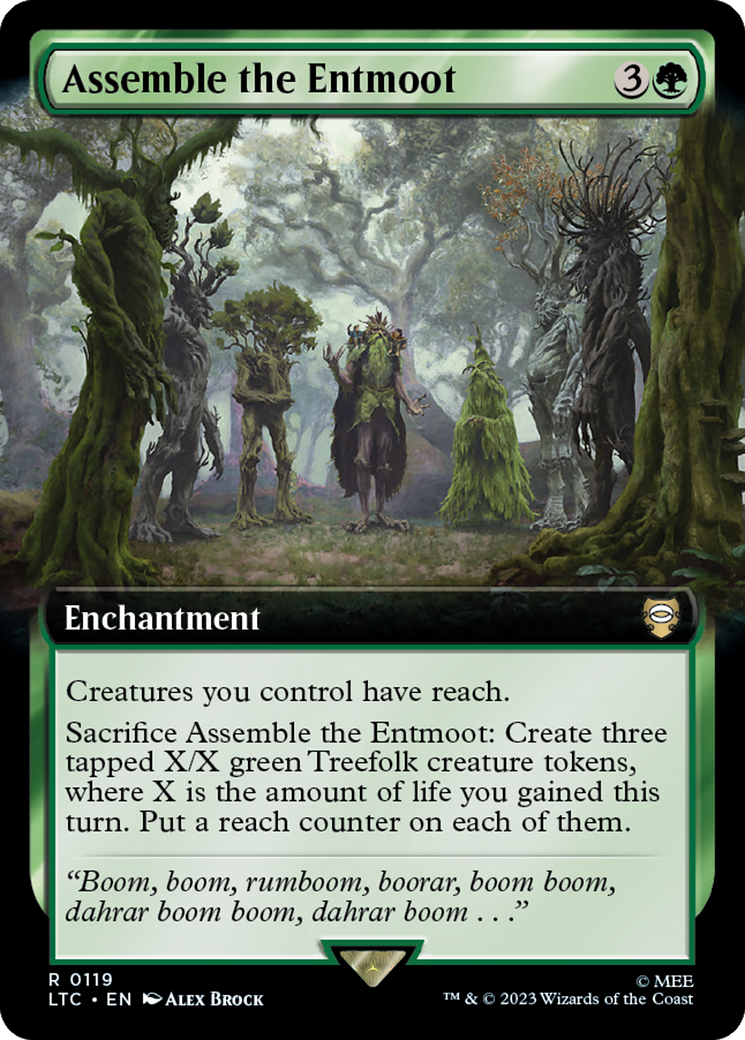 Assemble the Entmoot (Extended Art) [The Lord of the Rings: Tales of Middle-Earth Commander] | Boutique FDB TCG