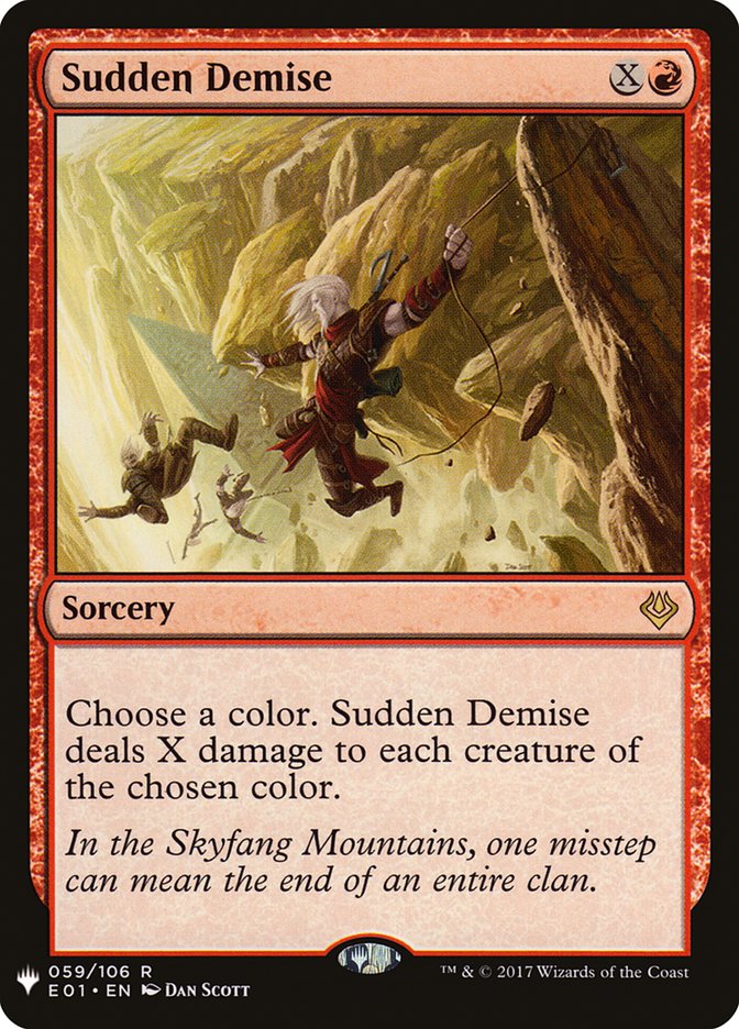 Sudden Demise [The List] | Boutique FDB TCG