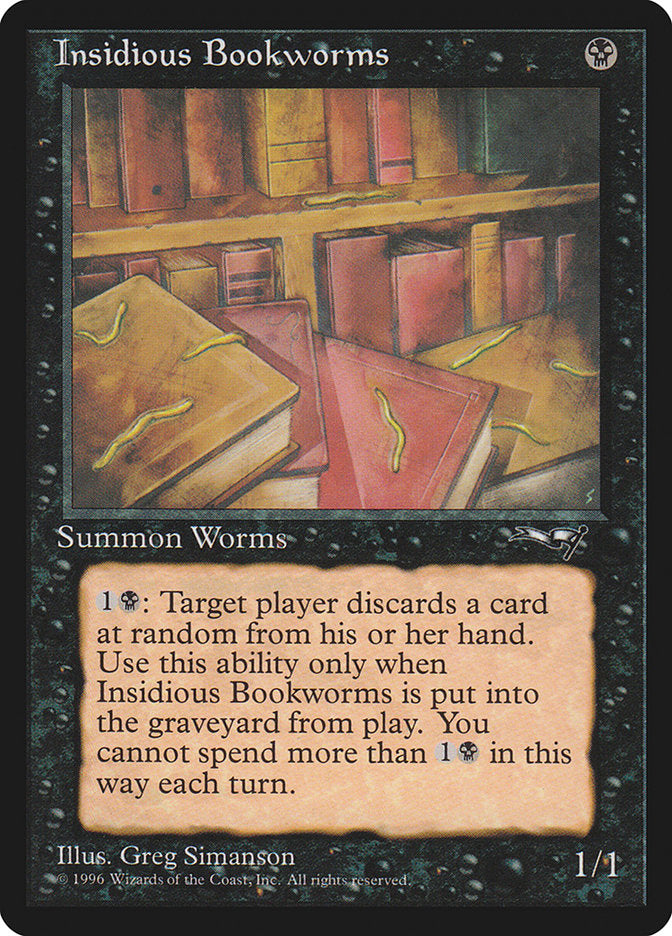 Insidious Bookworms (Multiple Worms) [Alliances] | Boutique FDB TCG