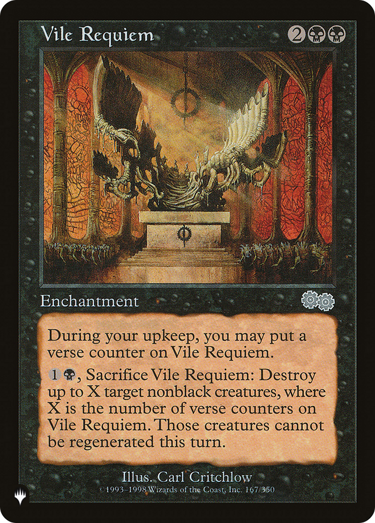 Vile Requiem (USG) [The List Reprints] | Boutique FDB TCG