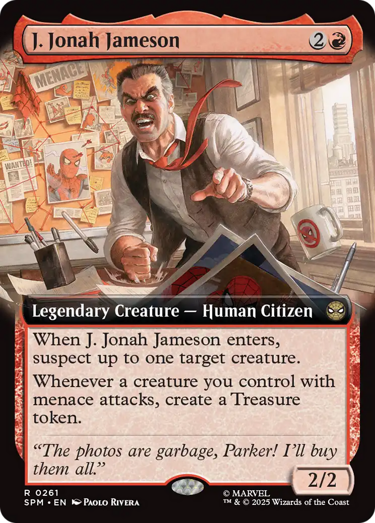 J. Jonah Jameson (Extended Art) [Marvel's Spider-Man] | Boutique FDB TCG