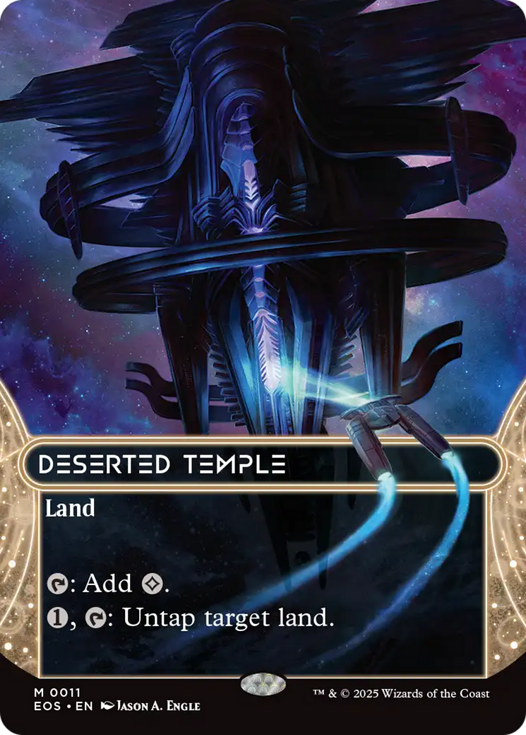 Deserted Temple (0011) (Borderless) [Edge of Eternities: Stellar Sights] | Boutique FDB TCG