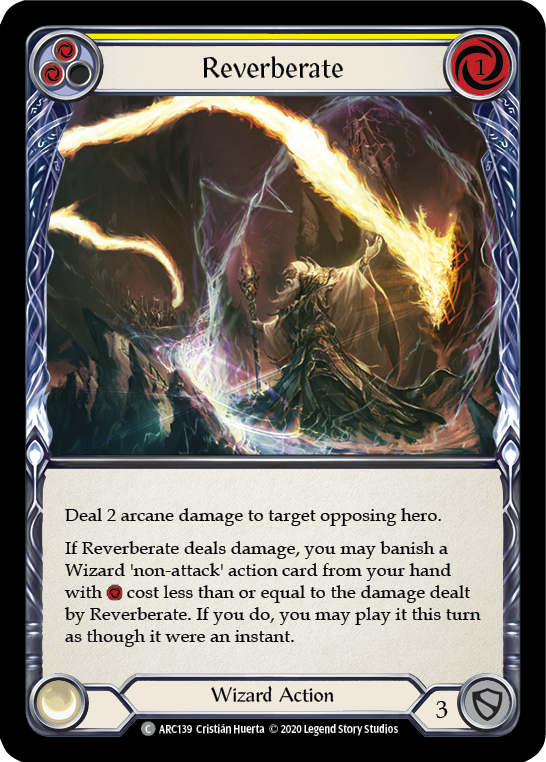 Reverberate (Yellow) [U-ARC139] (Arcane Rising Unlimited)  Unlimited Normal | Boutique FDB TCG