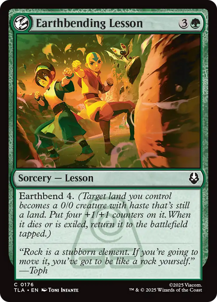 Earthbending Lesson [Avatar: The Last Airbender] | Boutique FDB TCG