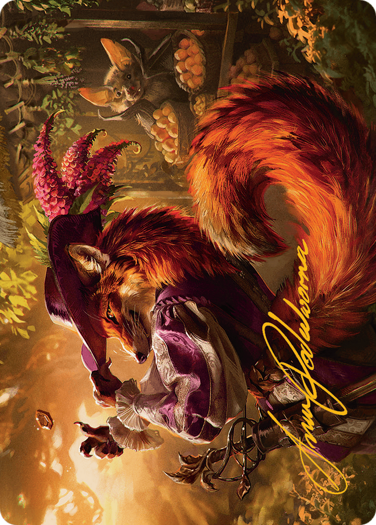 Mr. Foxglove Art Card (Gold-Stamped Signature) [Bloomburrow Art Series] | Boutique FDB TCG