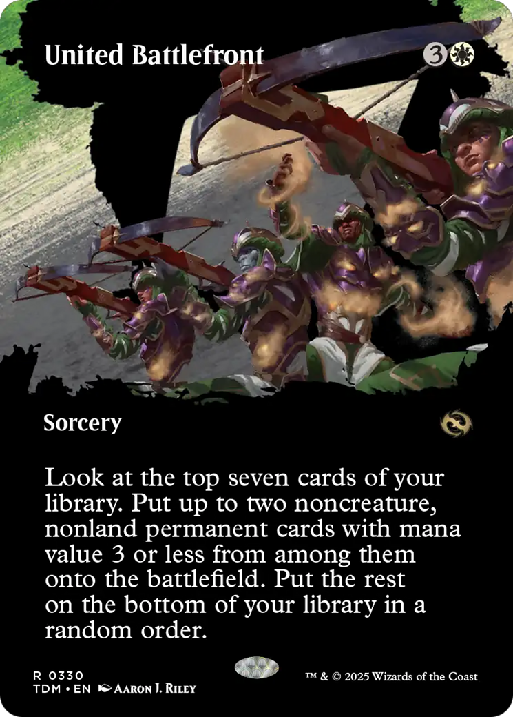 United Battlefront (Borderless) [Tarkir: Dragonstorm] | Boutique FDB TCG