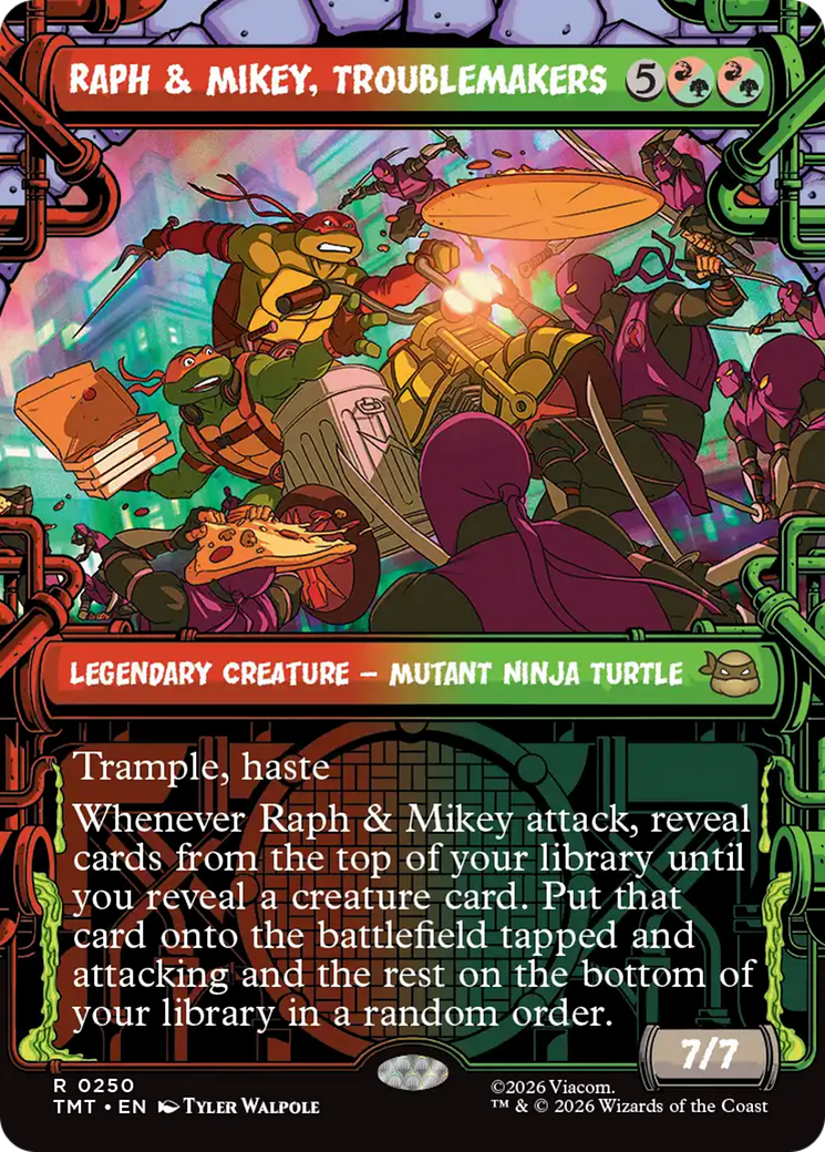 Raph & Mikey, Troublemakers (Showcase) [Teenage Mutant Ninja Turtles] | Boutique FDB TCG
