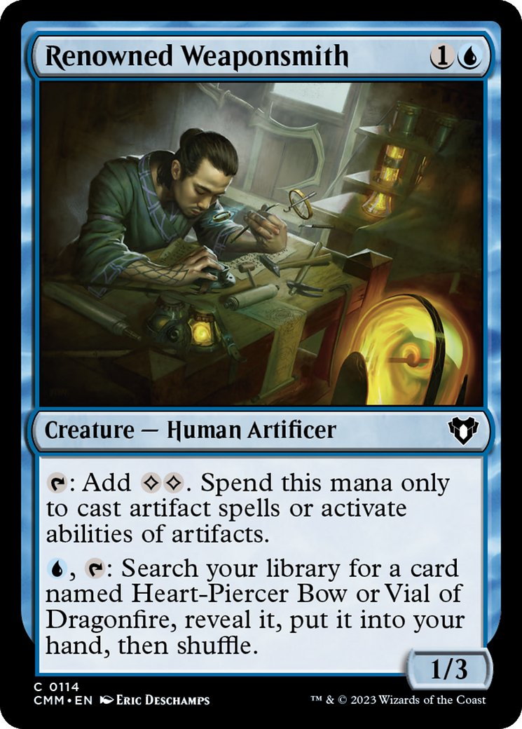 Renowned Weaponsmith [Commander Masters] | Boutique FDB TCG