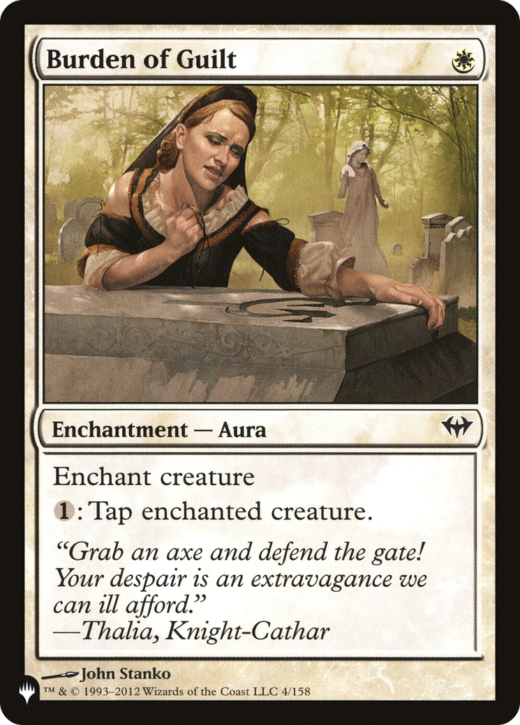 Burden of Guilt [The List] | Boutique FDB TCG