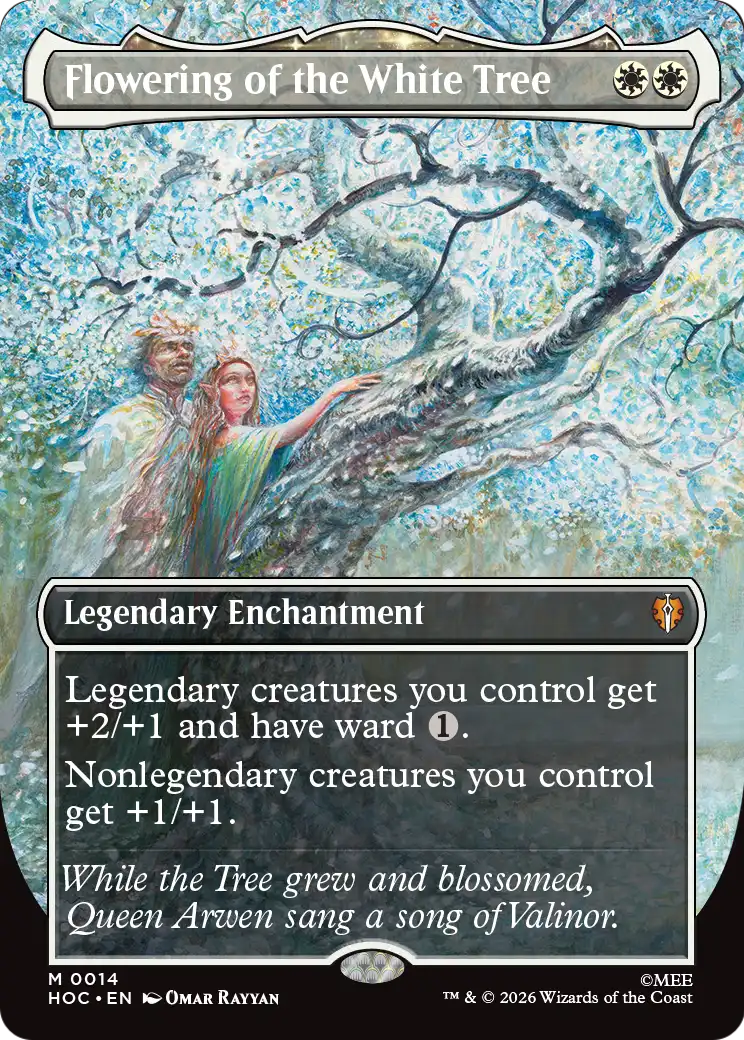 Flowering of the White Tree (Borderless) [The Hobbit: Eternal-Legal] | Boutique FDB TCG