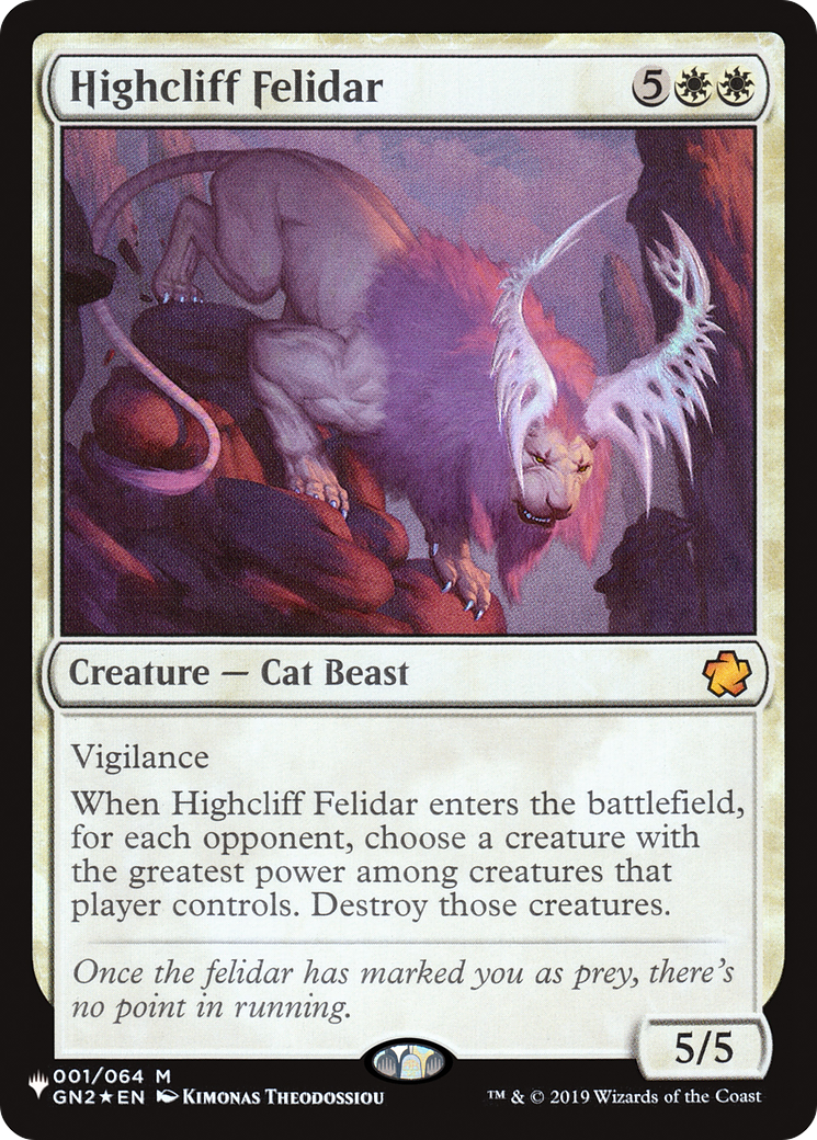 Highcliff Felidar [The List] | Boutique FDB TCG