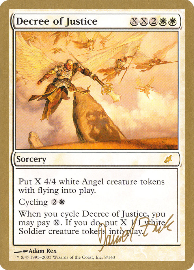 Decree of Justice (Daniel Zink) [World Championship Decks 2003] | Boutique FDB TCG