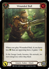 Wounded Bull (Red) [U-WTR200] (Welcome to Rathe Unlimited)  Unlimited Normal | Boutique FDB TCG