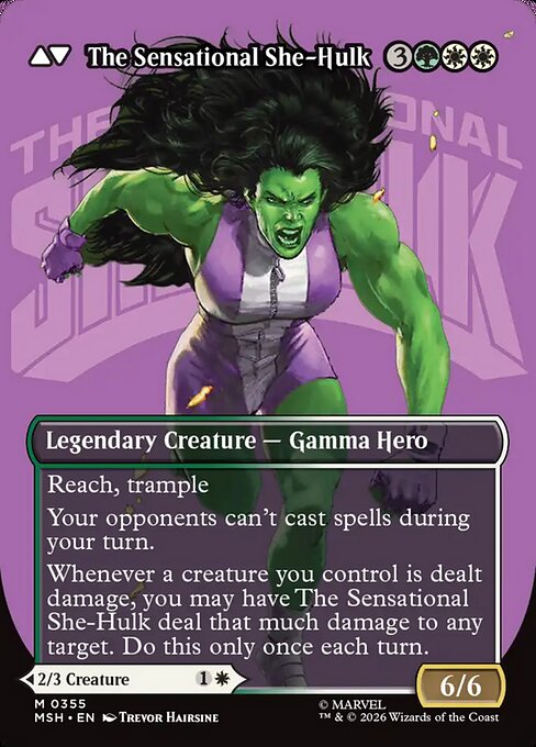 Jennifer Walters (Borderless) (0355) [Marvel Super Heroes] | Boutique FDB TCG