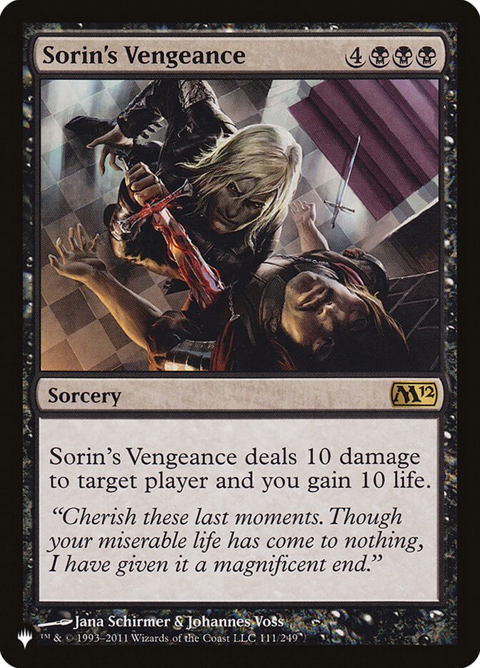 Sorin's Vengeance [The List] | Boutique FDB TCG