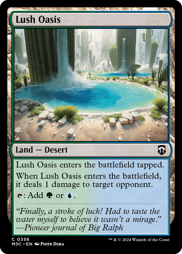 Lush Oasis (Ripple Foil) [Modern Horizons 3 Commander] | Boutique FDB TCG