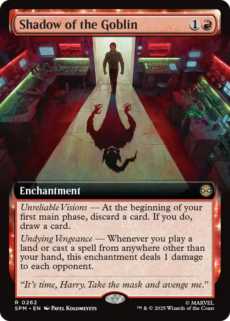 Shadow of the Goblin (Extended Art) [Marvel's Spider-Man] | Boutique FDB TCG