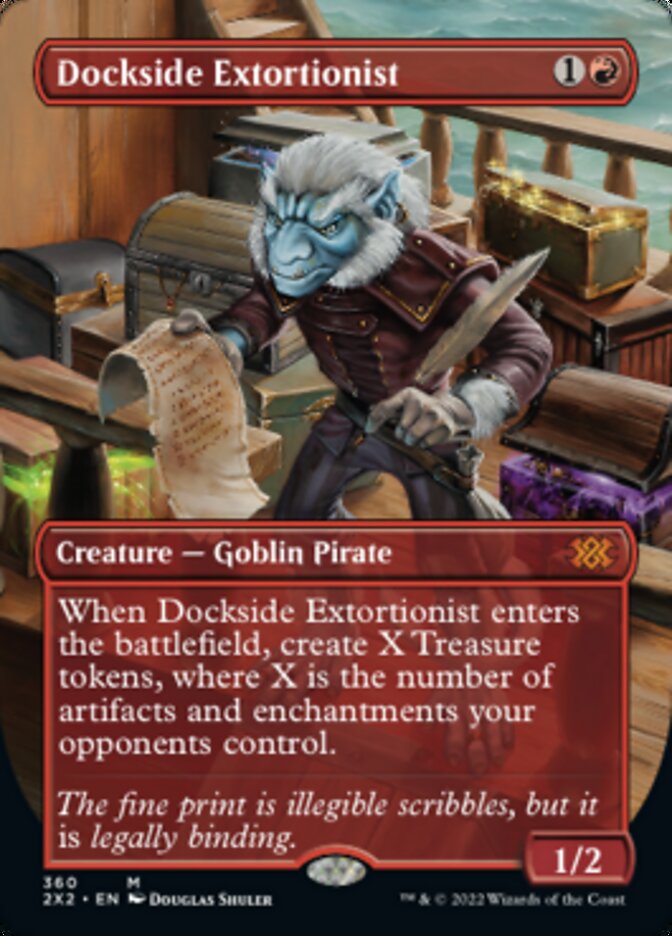 Dockside Extortionist (Borderless Alternate Art) [Double Masters 2022] | Boutique FDB TCG