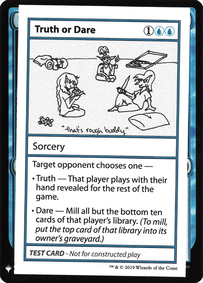 Truth or Dare [Mystery Booster Playtest Cards] | Boutique FDB TCG