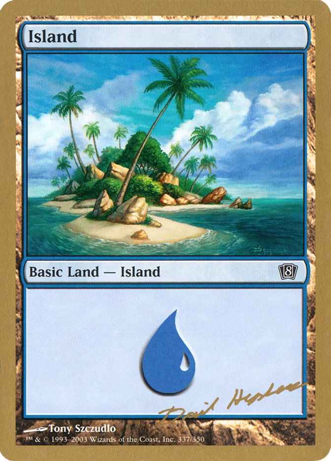 Island (dh337) (Dave Humpherys) [World Championship Decks 2003] | Boutique FDB TCG