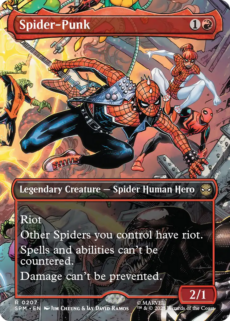 Spider-Punk (0207) (Borderless) [Marvel's Spider-Man] | Boutique FDB TCG