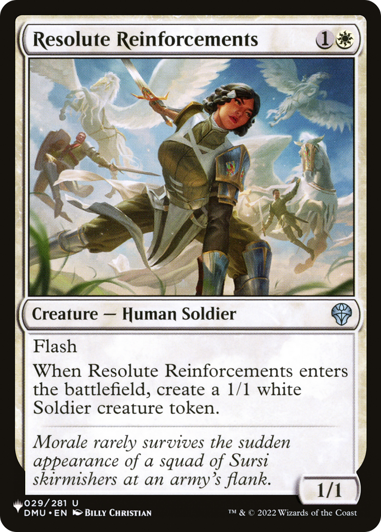 Resolute Reinforcements [The List Reprints] | Boutique FDB TCG