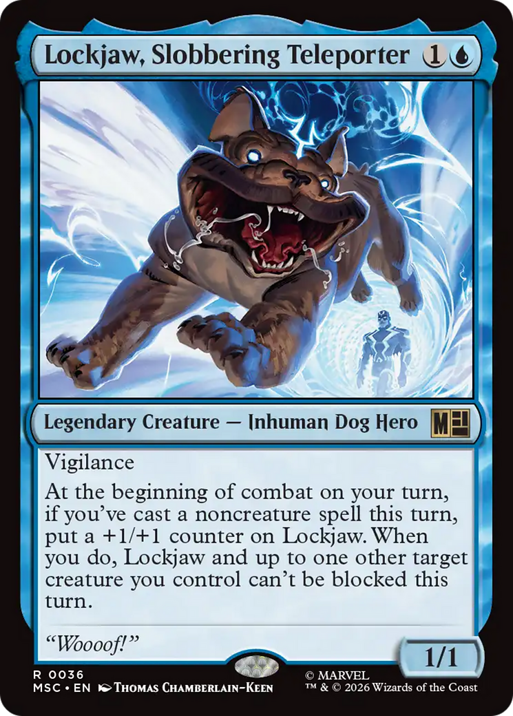 Lockjaw, Slobbering Teleporter (Surge Foil) [Marvel Super Heroes Commander] | Boutique FDB TCG