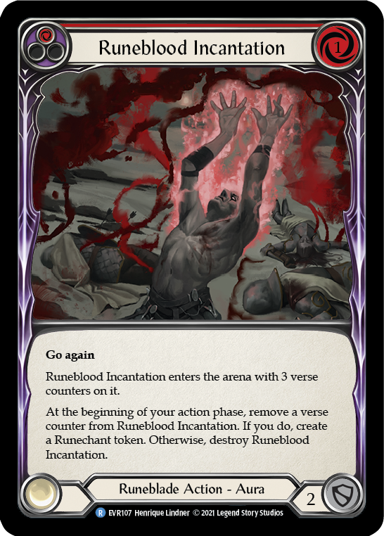 Runeblood Incantation (Red) [EVR107] (Everfest)  1st Edition Normal | Boutique FDB TCG