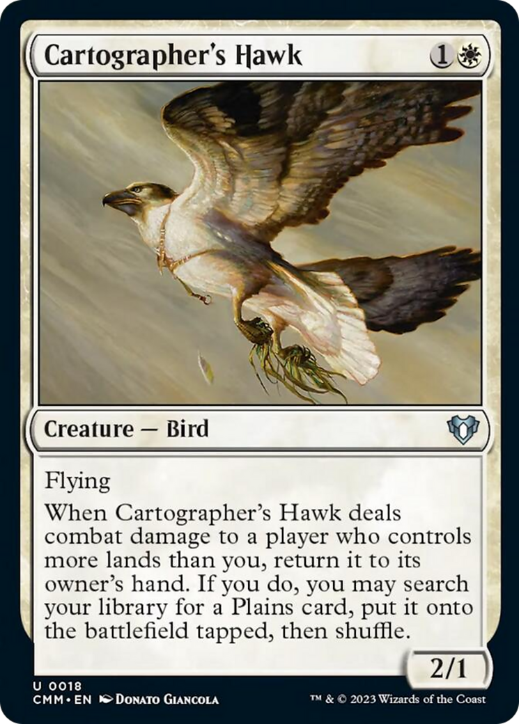 Cartographer's Hawk [Commander Masters] | Boutique FDB TCG