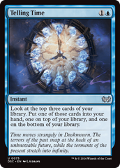 Telling Time [Duskmourn: House of Horror Commander] | Boutique FDB TCG