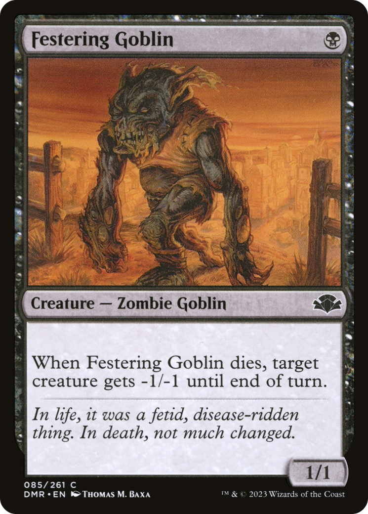 Festering Goblin [Dominaria Remastered] | Boutique FDB TCG