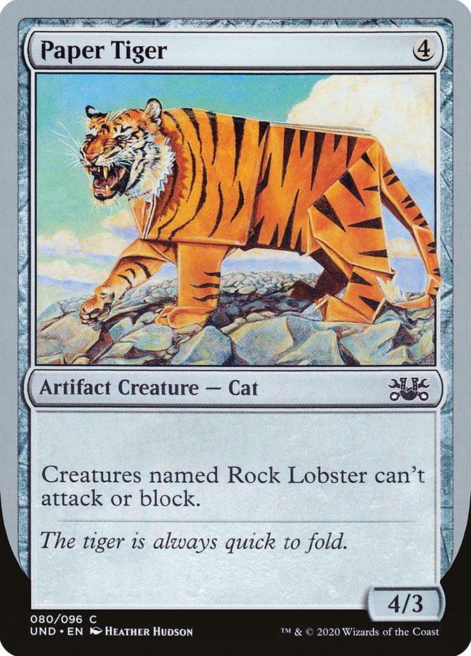 Paper Tiger [Unsanctioned] | Boutique FDB TCG