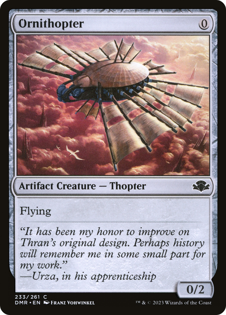 Ornithopter [Dominaria Remastered] | Boutique FDB TCG
