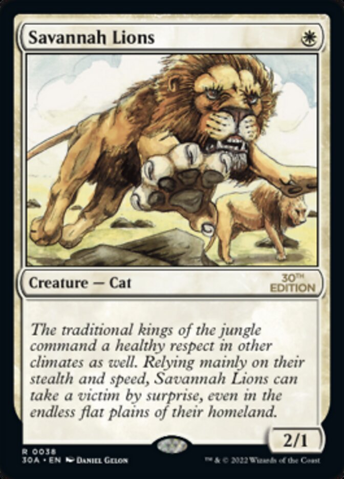 Savannah Lions [30th Anniversary Edition] | Boutique FDB TCG