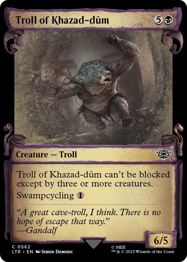 Troll of Khazad-dum [The Lord of the Rings: Tales of Middle-Earth Showcase Scrolls] | Boutique FDB TCG