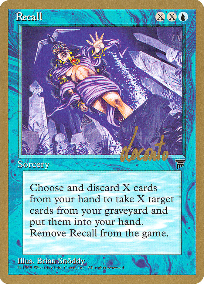 Recall (Michael Loconto) [Pro Tour Collector Set] | Boutique FDB TCG