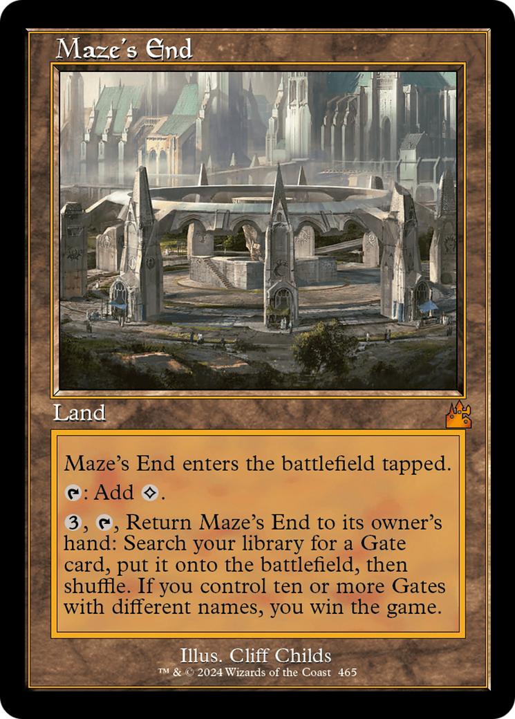 Maze's End (Retro Frame) [Ravnica Remastered] | Boutique FDB TCG