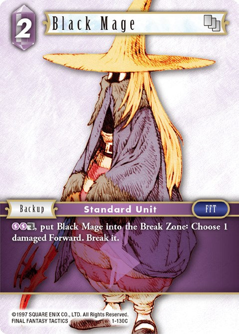 Black Mage (Female Unit) [Opus I] | Boutique FDB TCG