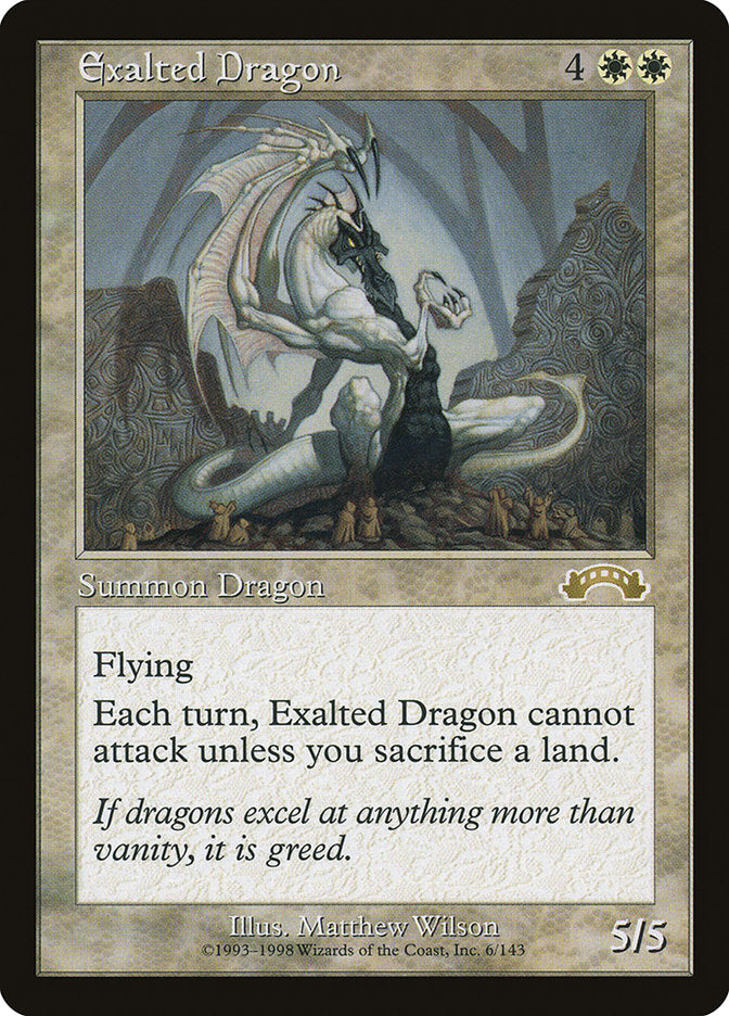 Exalted Dragon [Exodus] | Boutique FDB TCG