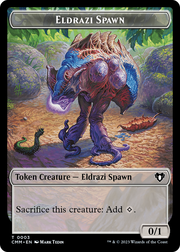Eldrazi Spawn // Satyr Double-Sided Token [Commander Masters Tokens] | Boutique FDB TCG