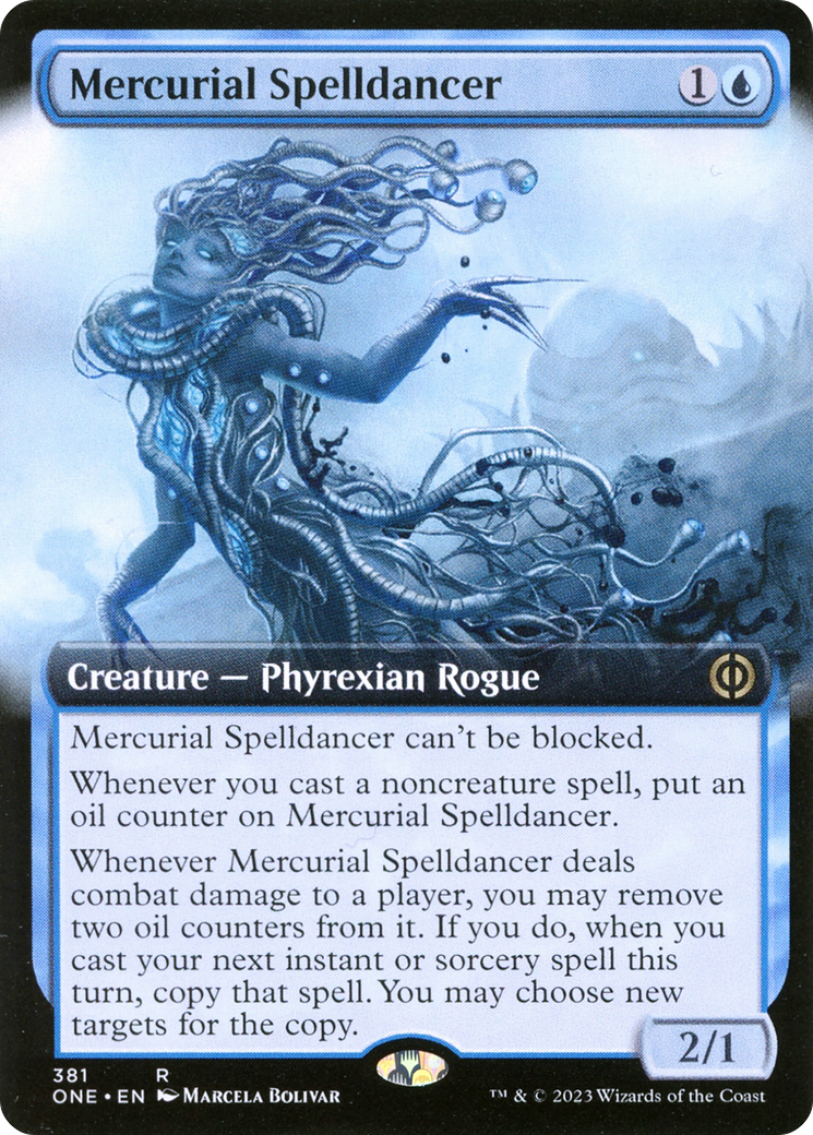 Mercurial Spelldancer (Extended Art) [Phyrexia: All Will Be One] | Boutique FDB TCG