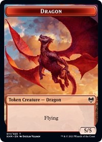 Dragon // Thopter Double-Sided Token [Kaldheim Commander Tokens] | Boutique FDB TCG