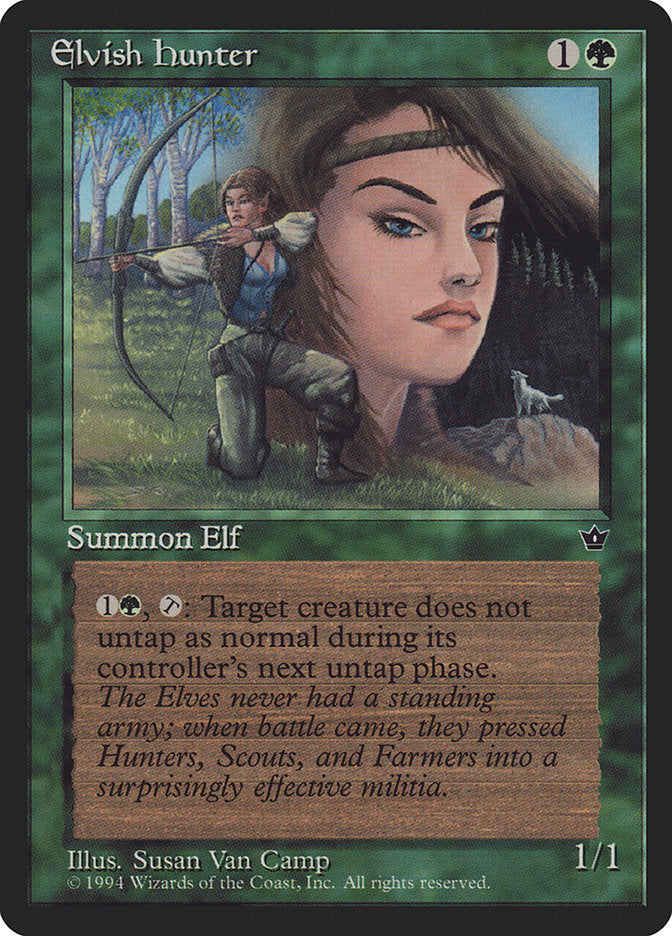 Elvish Hunter (Susan Van Camp) [Fallen Empires] | Boutique FDB TCG