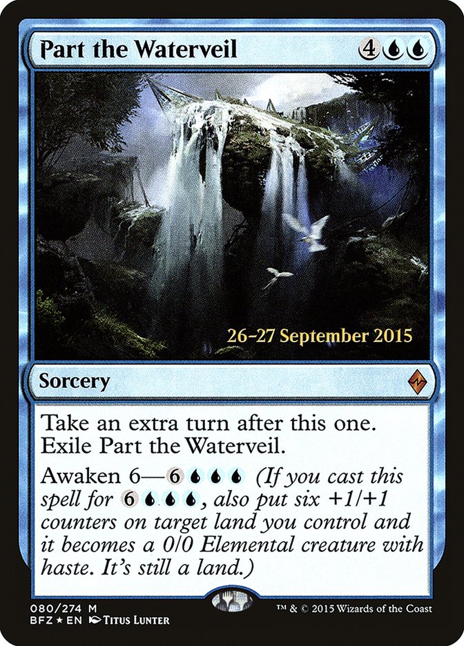 Part the Waterveil [Battle for Zendikar Prerelease Promos] | Boutique FDB TCG