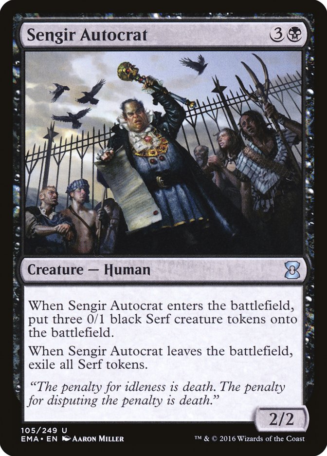 Sengir Autocrat [Eternal Masters] | Boutique FDB TCG