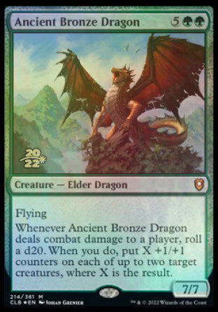 Ancient Bronze Dragon [Commander Legends: Battle for Baldur's Gate Prerelease Promos] | Boutique FDB TCG