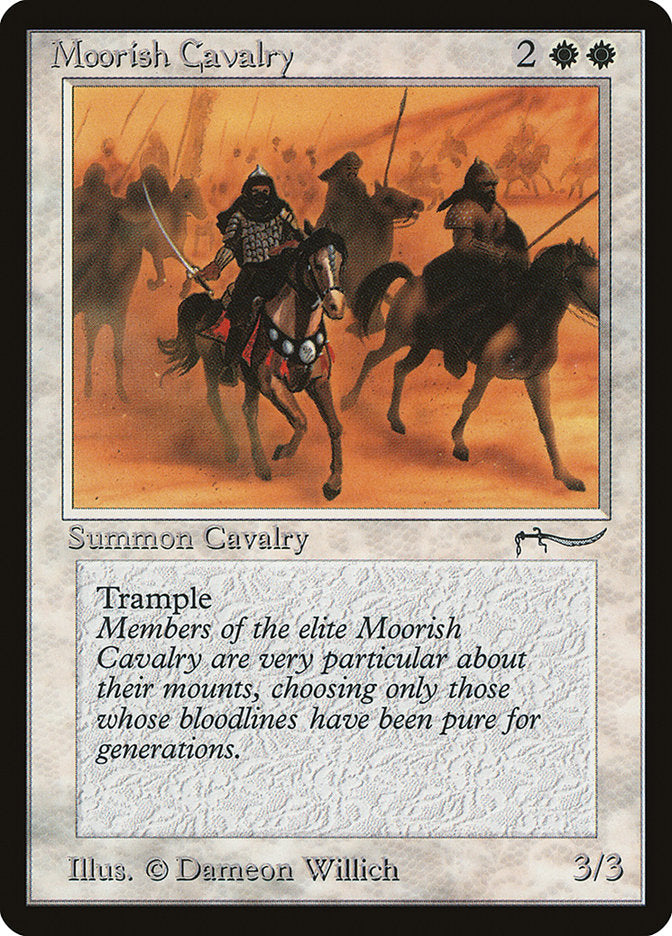 Moorish Cavalry (Light Mana Cost) [Arabian Nights] | Boutique FDB TCG