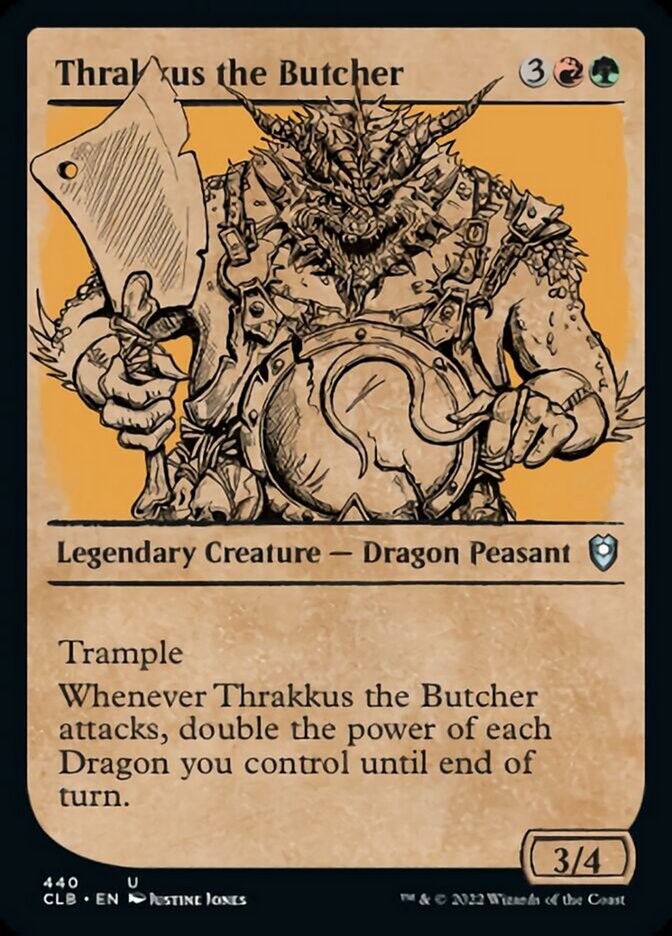 Thrakkus the Butcher (Showcase) [Commander Legends: Battle for Baldur's Gate] | Boutique FDB TCG