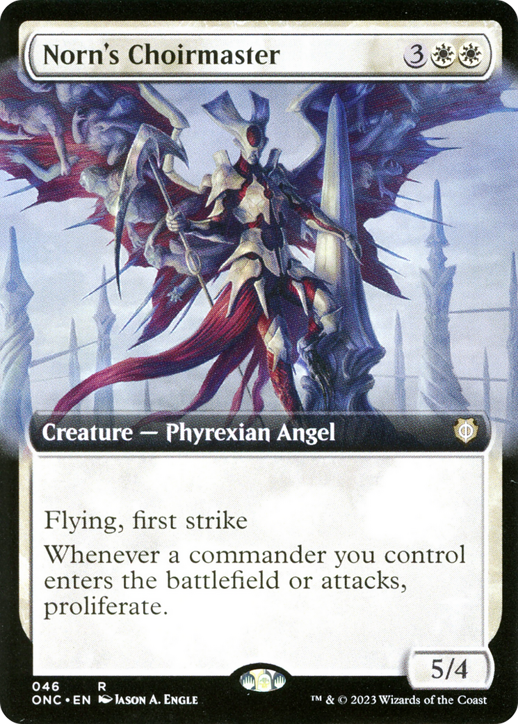 Norn's Choirmaster (Extended Art) [Phyrexia: All Will Be One Commander] | Boutique FDB TCG