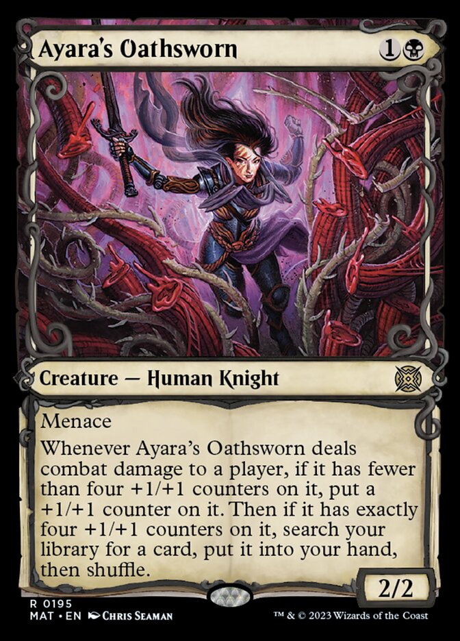 Ayara's Oathsworn (Showcase Halo Foil) [March of the Machine: The Aftermath] | Boutique FDB TCG